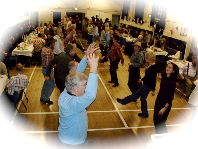 Kent Ceilidh Band Pugwash with caller playing for a party in Kent
