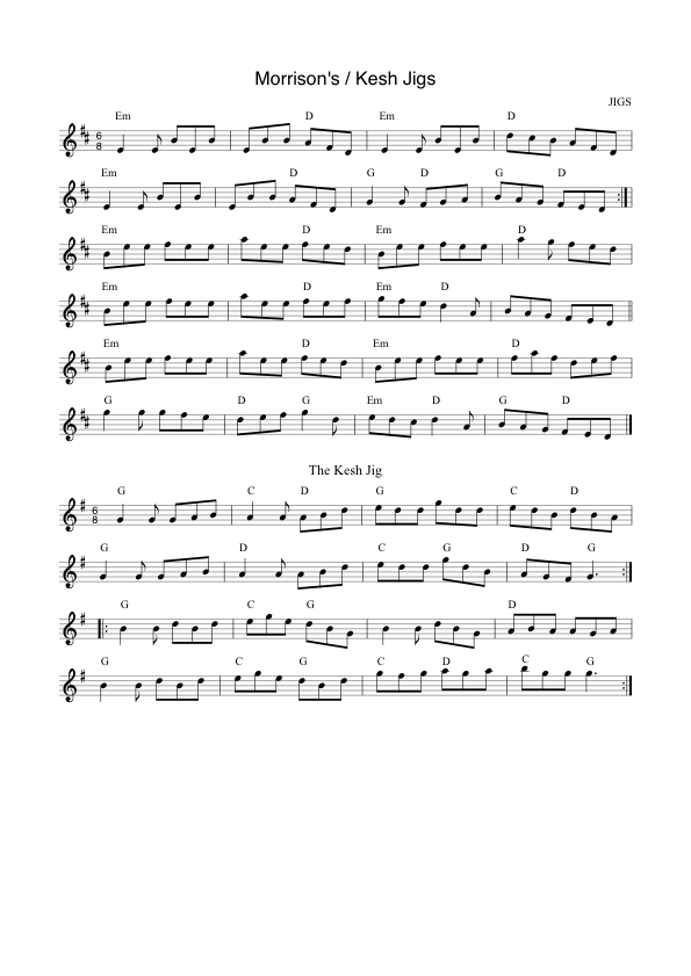 Morrison's : Kesh Jigs