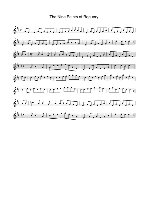 Nine Points of Roguery D