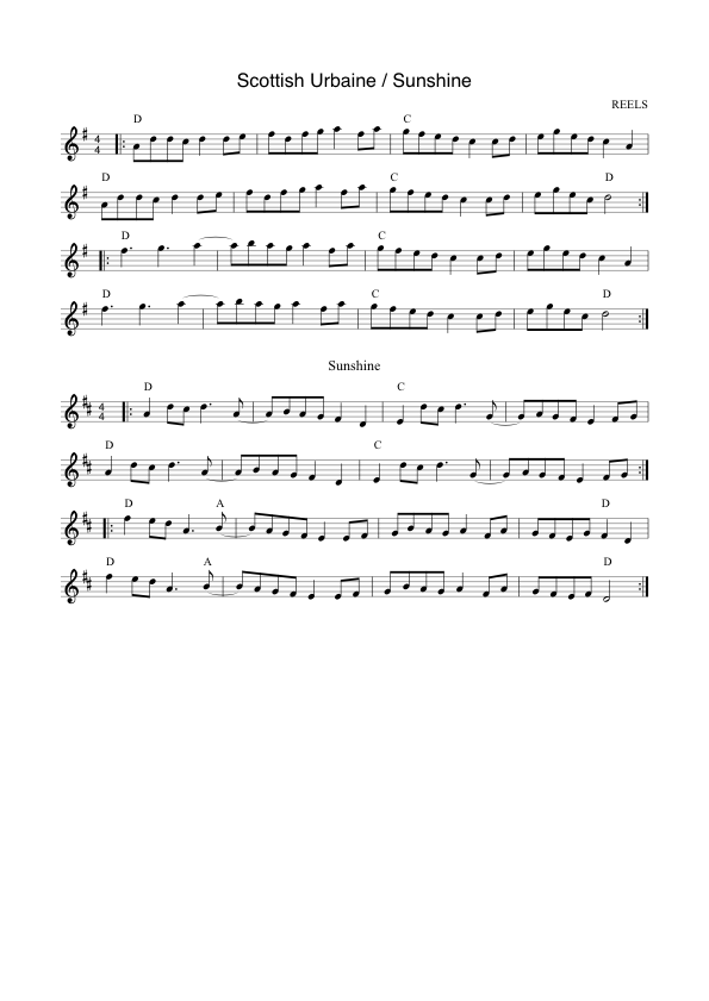 Scottish Urbaine : Sunshine 