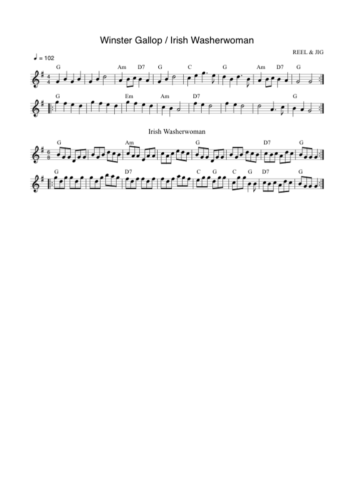 Winster Gallop : Irish Washerwoman